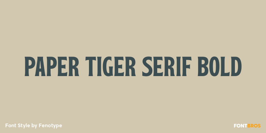 Paper Tiger Serif Bold Poster