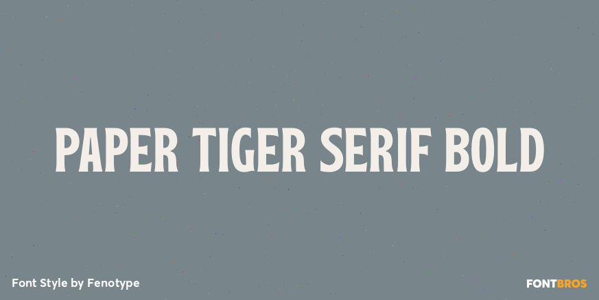 Paper Tiger Serif Bold Poster