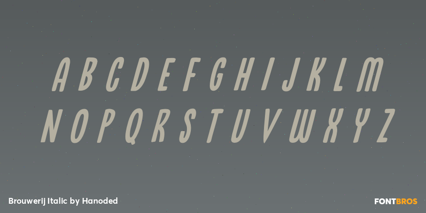 Brouwerij Italic Font Poster #2