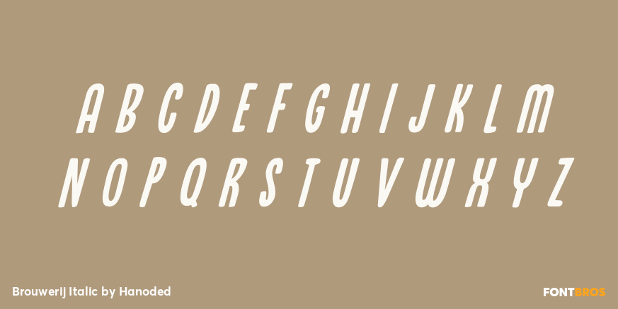 Brouwerij Italic Font Poster #3