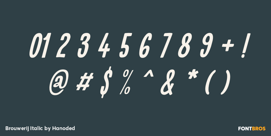 Brouwerij Italic Font Poster #4