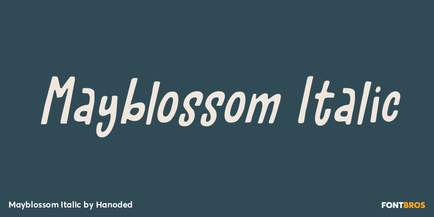 Mayblossom Italic Font Poster #1