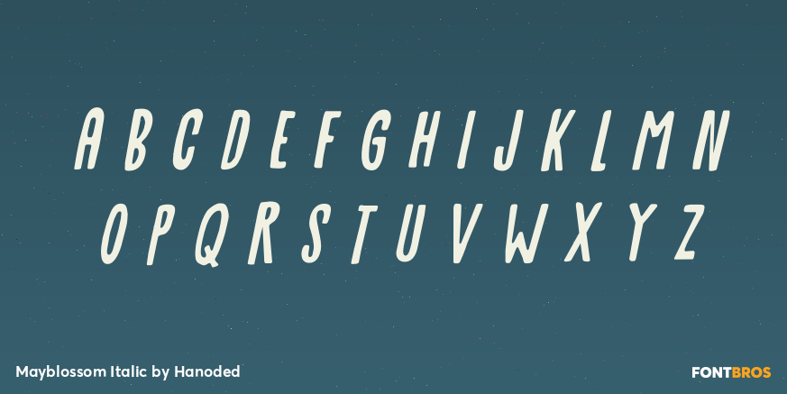 Mayblossom Italic Font Poster #2