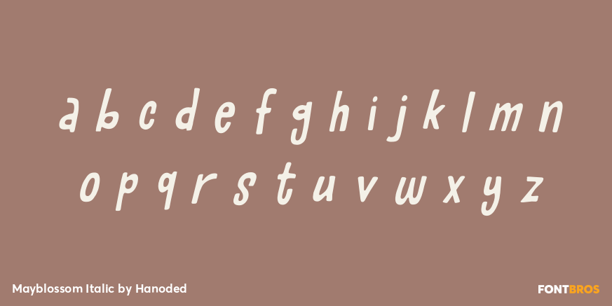 Mayblossom Italic Font Poster #3