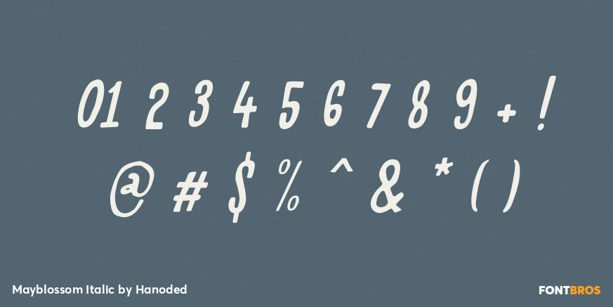 Mayblossom Italic Font Poster #4