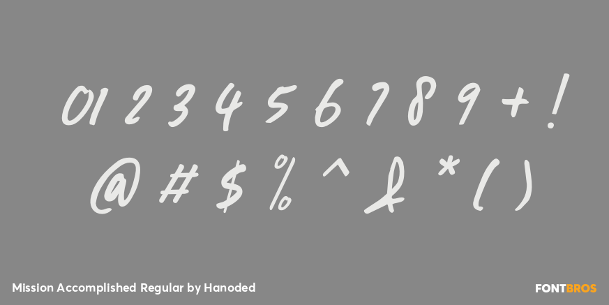 Mission Accomplished Regular Font Poster #4