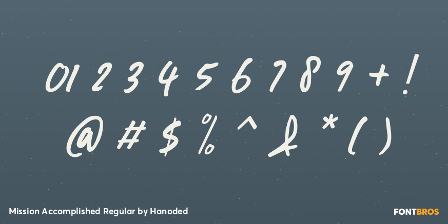 Mission Accomplished Regular Font Poster #4