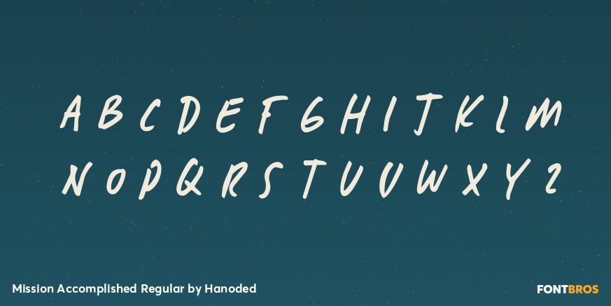 Mission Accomplished Regular Font Poster #3