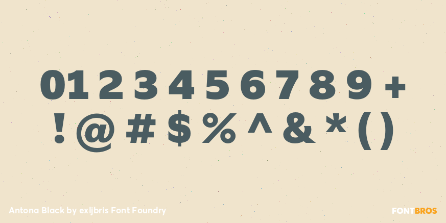 Antona Black Font Poster #1