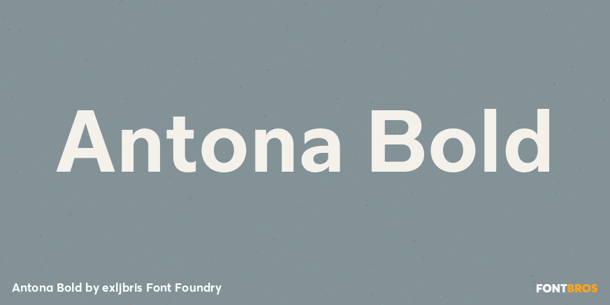 Antona Bold Font Poster #1