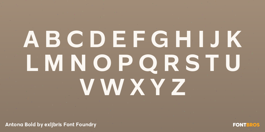 Antona Bold Font Poster #2