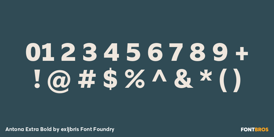 Antona Extra Bold Font Poster #1