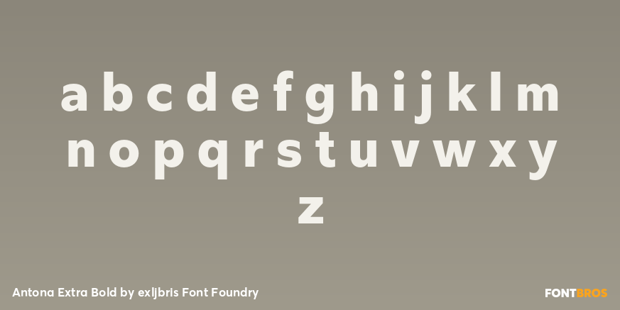 Antona Extra Bold Font Poster #3