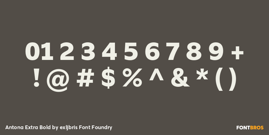Antona Extra Bold Font Poster #4