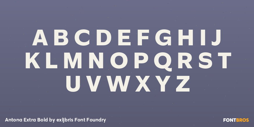 Antona Extra Bold Font Poster #1