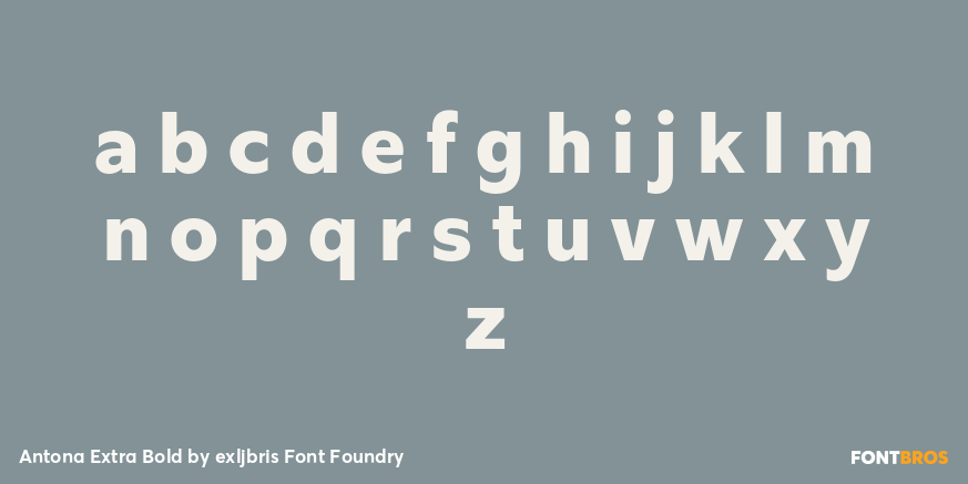 Antona Extra Bold Font Poster #1