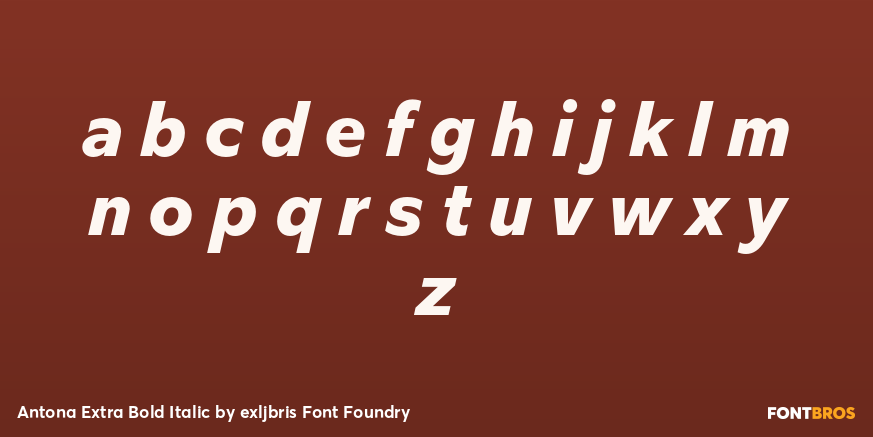 Antona Extra Bold Italic Font Poster #3