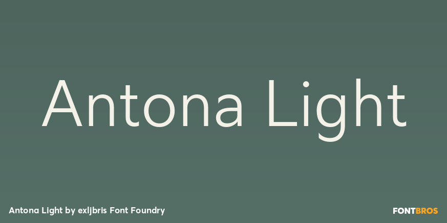 Antona Light Font Poster #1