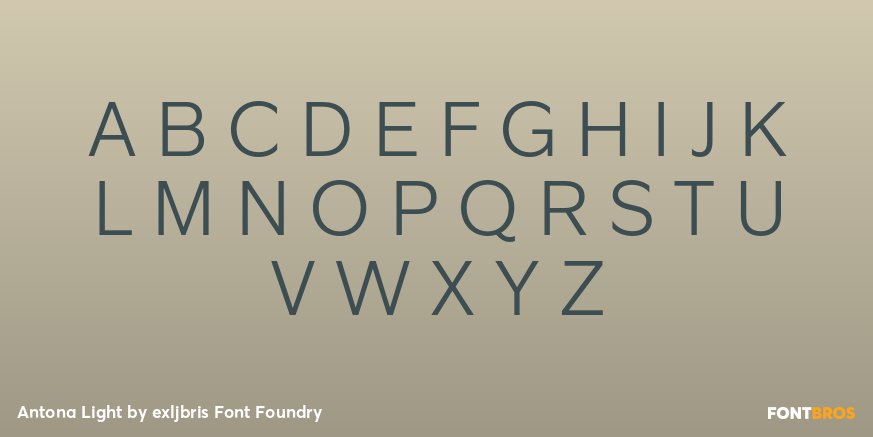 Antona Light Font Poster #2