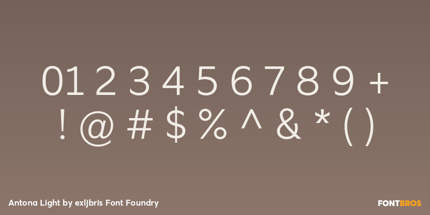 Antona Light Font Poster #4