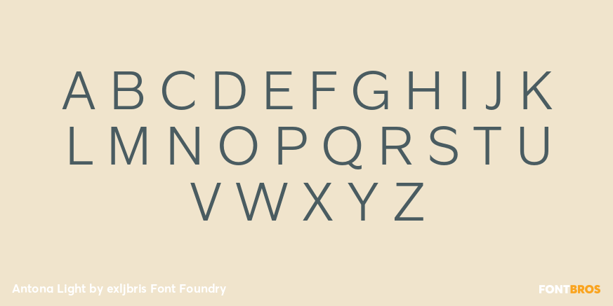 Antona Light Font Poster #1