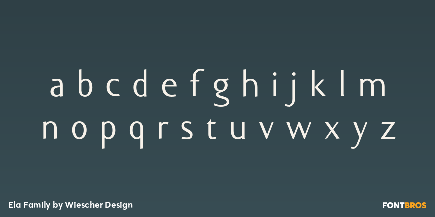 Ela Family Font Poster #3