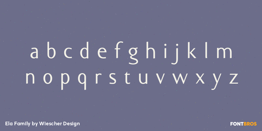 Ela Family Font Poster #1
