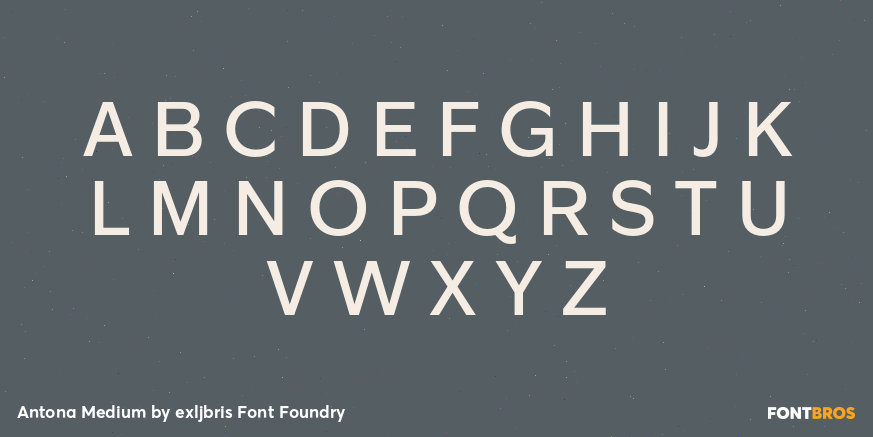 Antona Medium Font Poster #2