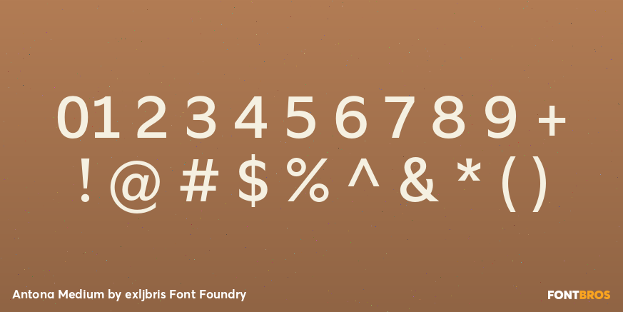 Antona Medium Font Poster #4