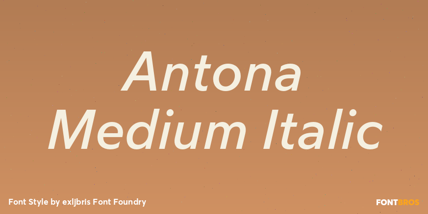 Antona Medium Italic Font Poster #1