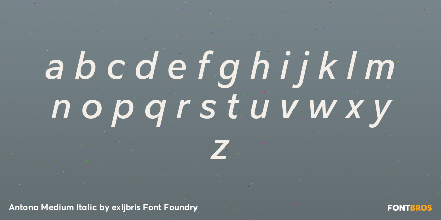 Antona Medium Italic Font Poster #3