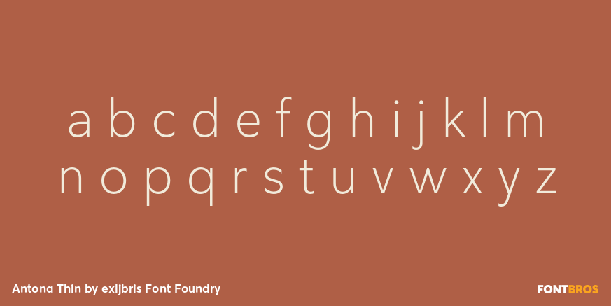 Antona Thin Font Poster #3