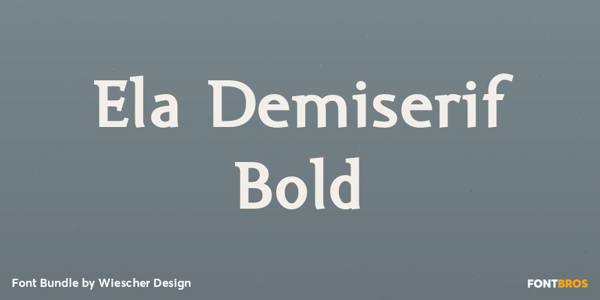 Ela Demiserif Bold Poster