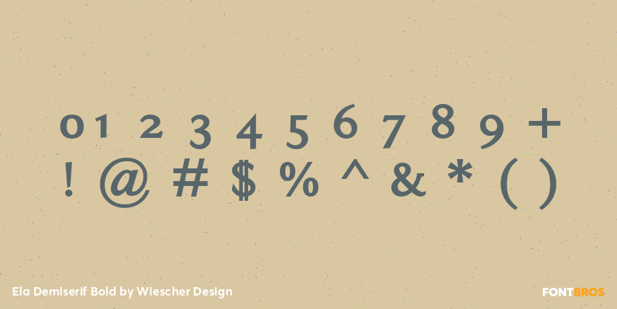 Ela Demiserif Bold Font Poster #1