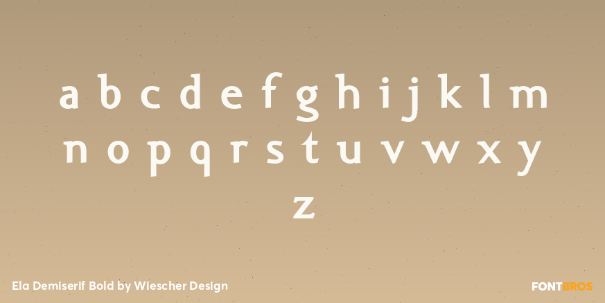Ela Demiserif Bold Font Poster #1