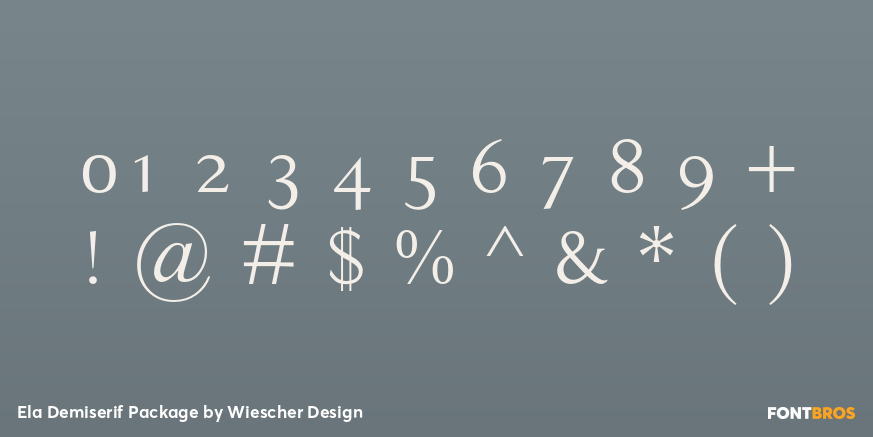 Ela Demiserif Package Font Poster #1