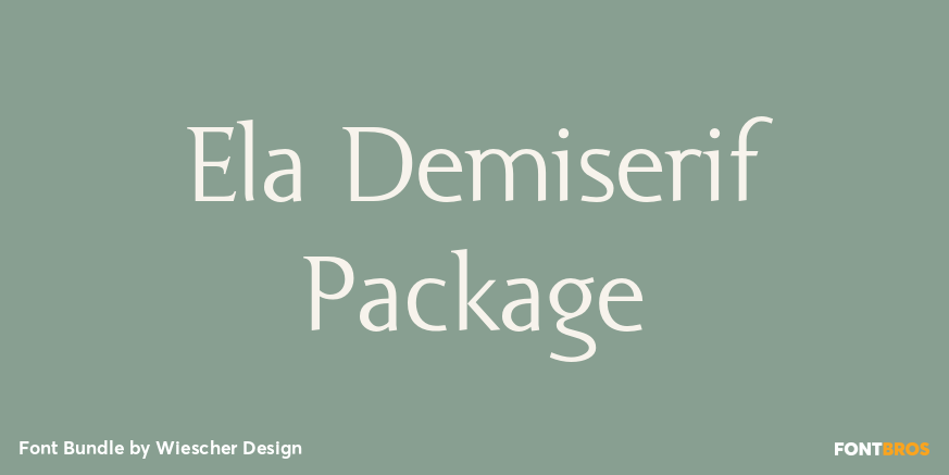 Ela Demiserif Package Font Poster #1