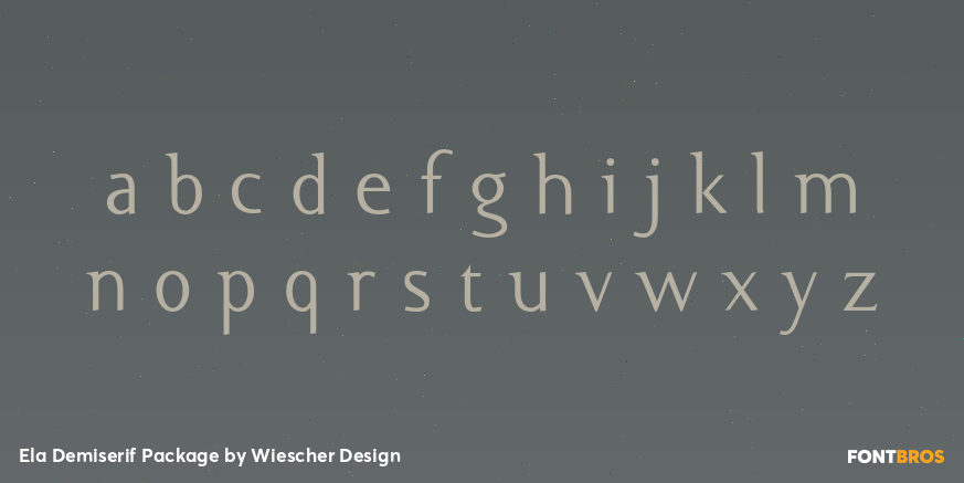 Ela Demiserif Package Font Poster #3