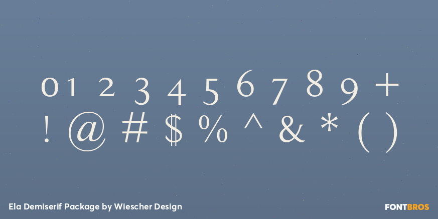 Ela Demiserif Package Font Poster #4