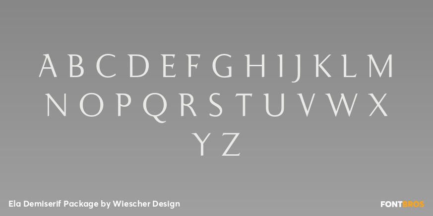 Ela Demiserif Package Font Poster #1