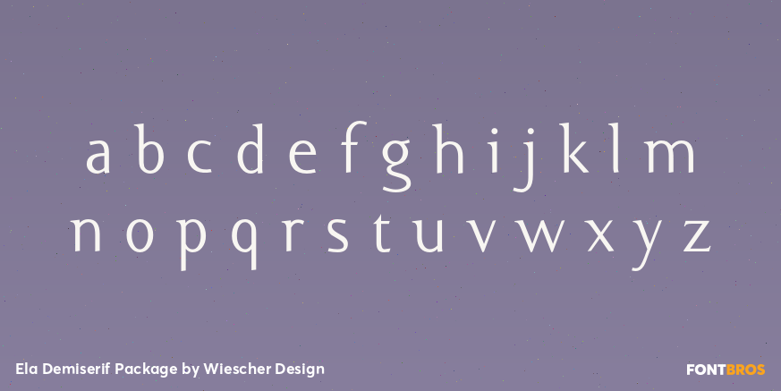 Ela Demiserif Package Font Poster #1