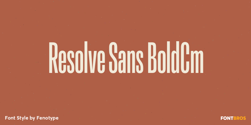 Resolve Sans BoldCm Font Poster #1