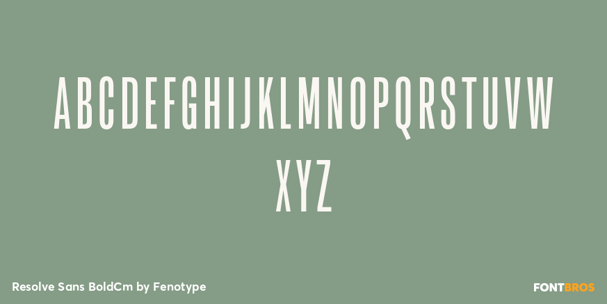 Resolve Sans BoldCm Font Poster #2