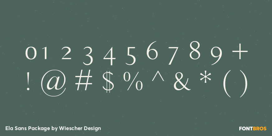 Ela Sans Package Font Poster #1