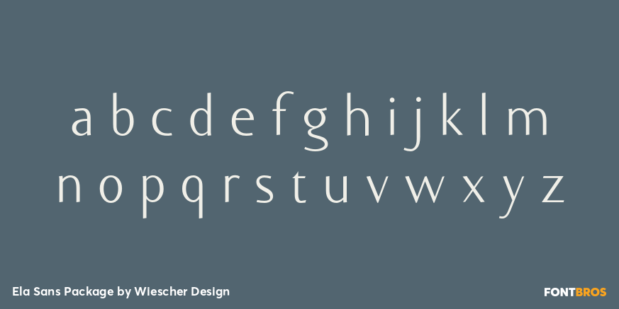 Ela Sans Package Font Poster #1