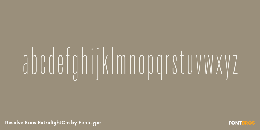 Resolve Sans ExtralightCm Font Poster #3
