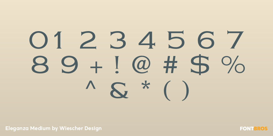 Eleganza Medium Font Poster #4