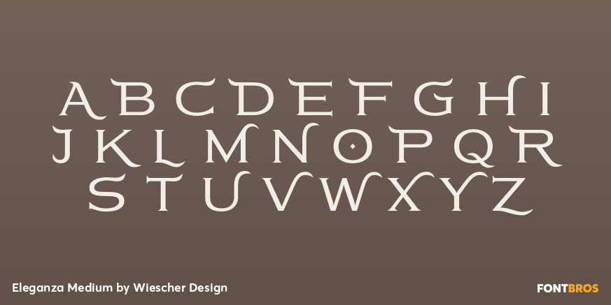 Eleganza Medium Font Poster #1