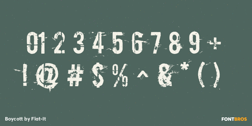 Boycott Font Poster #1