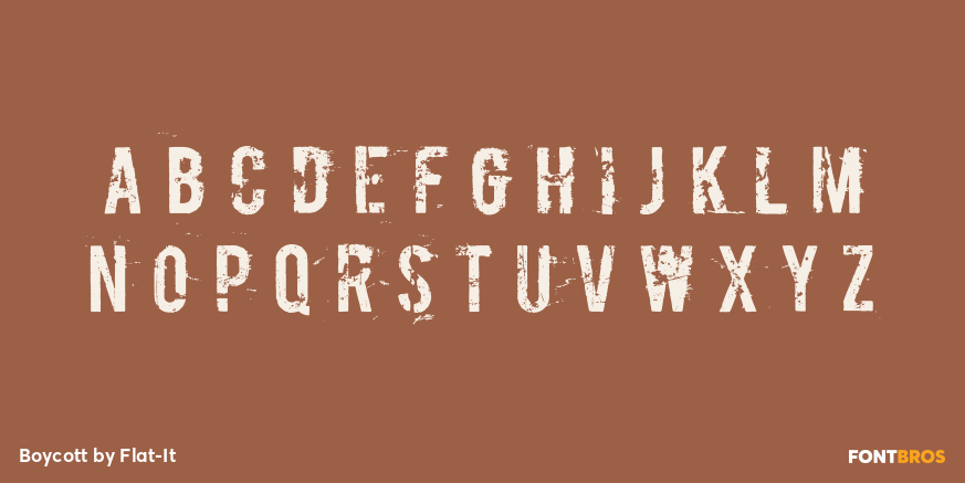 Boycott Font Poster #1